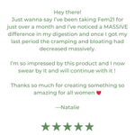 Fem21 - 300g Eco Refill - 30 servings - Natural Health by Meah