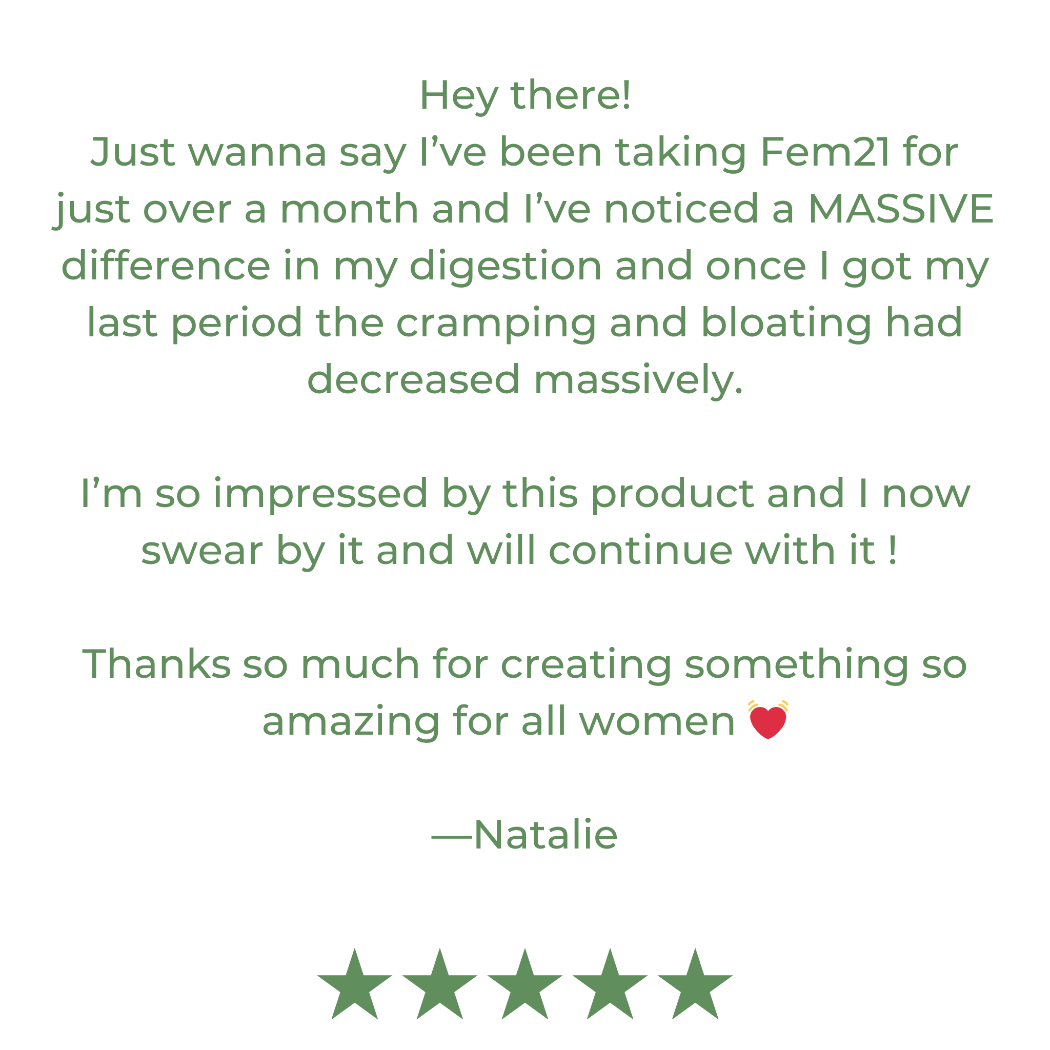 Fem21 - 300g Eco Refill - 30 servings - Natural Health by Meah