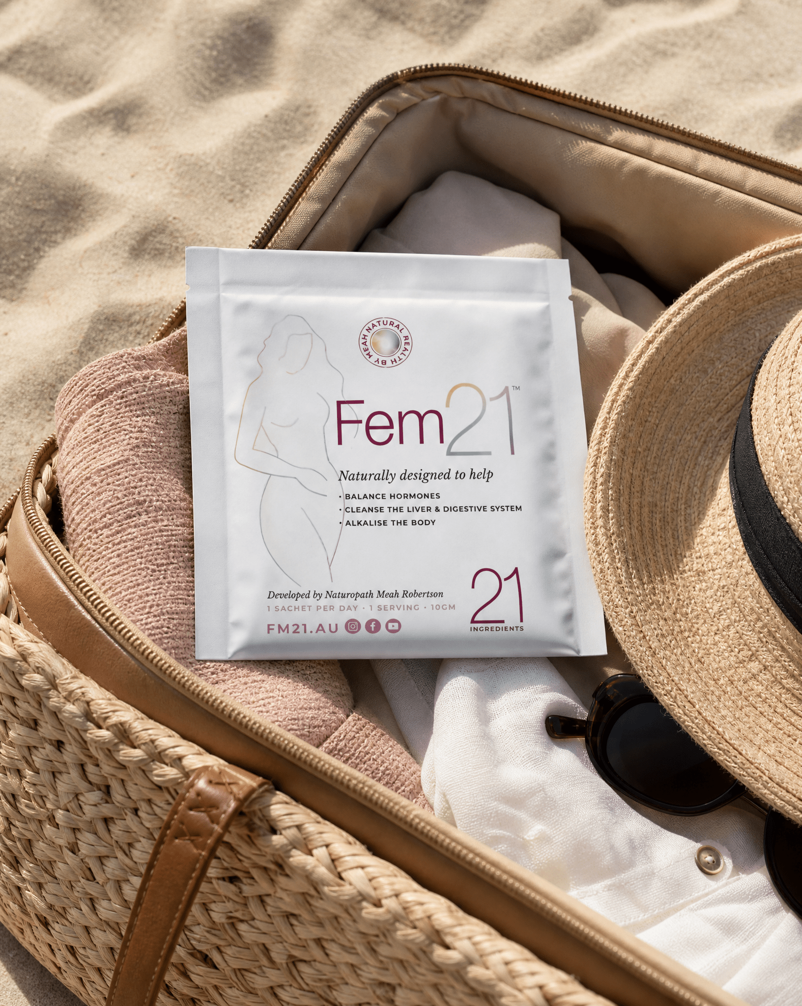 Fem21 Travel Pack - 7 servings - Natural Health by Meah