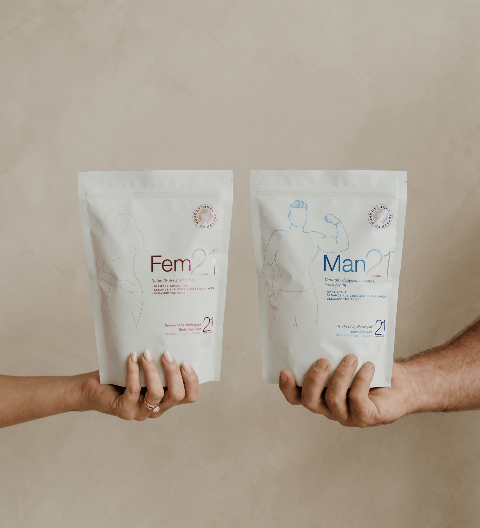 His & Hers Bundle – Fem21 + Man21 (900g each) - Natural Health by Meah