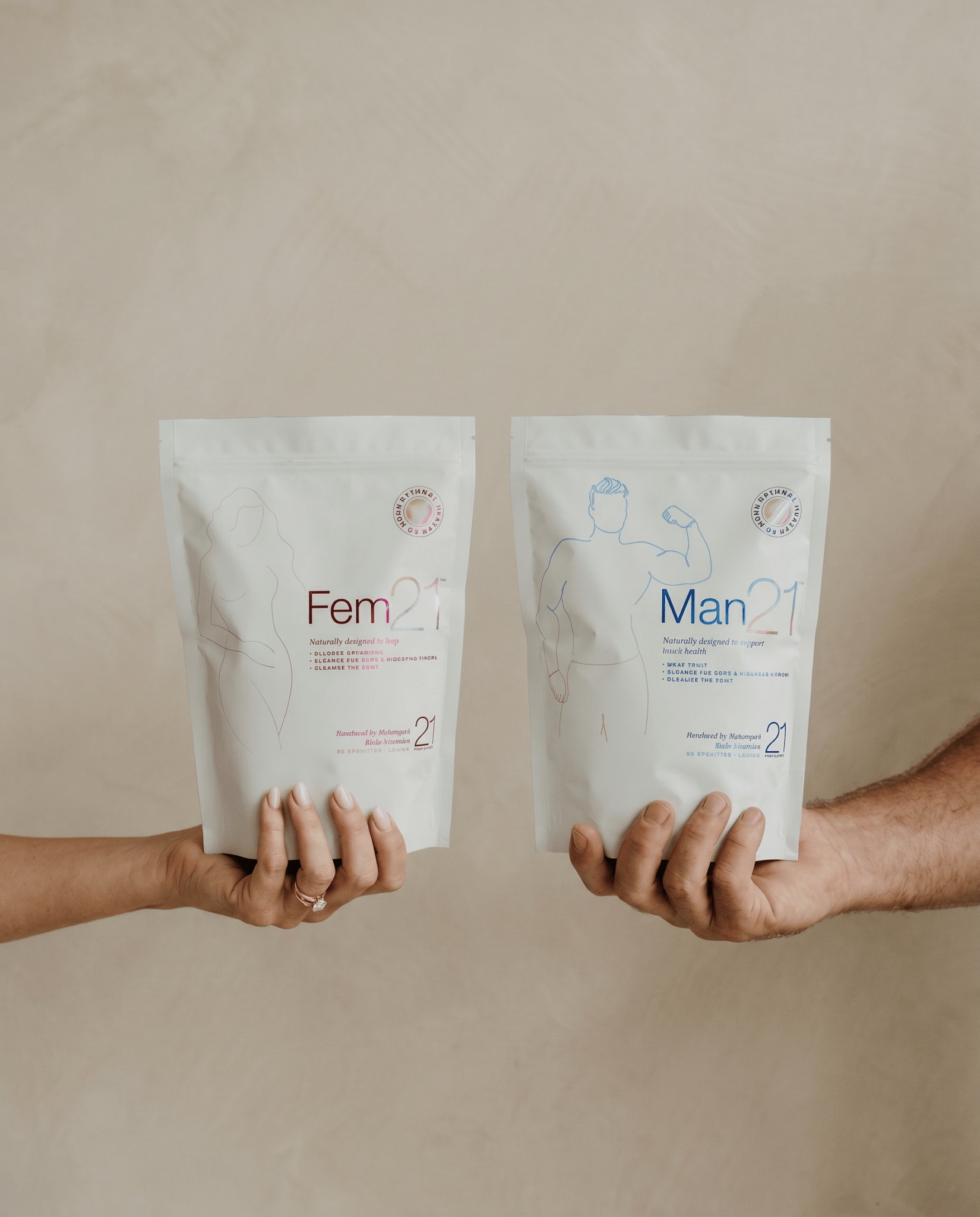His & Hers Bundle – Fem21 + Man21 (900g each) - Natural Health by Meah
