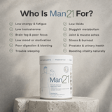 Man21 - 300g tub - 30 servings - Natural Health by Meah