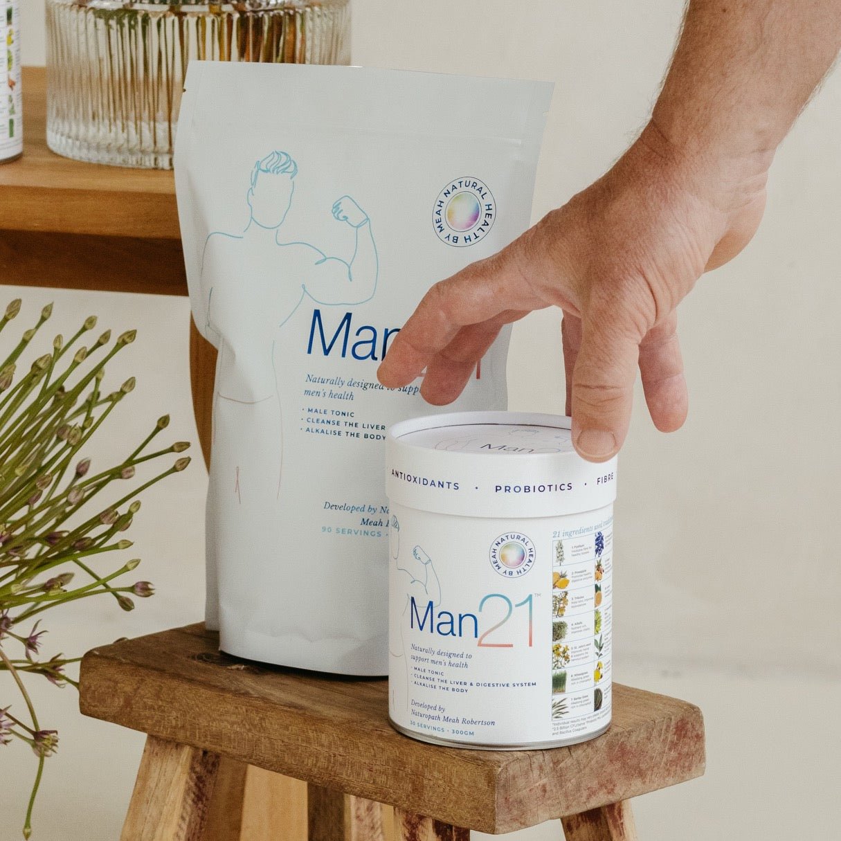 Man21 - 300g tub - 30 servings - Natural Health by Meah