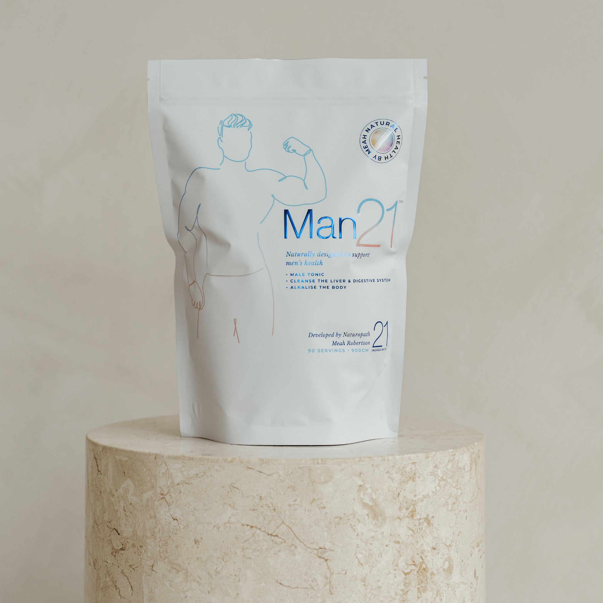 Man21 - 900g pouch - 90 servings - Natural Health by Meah