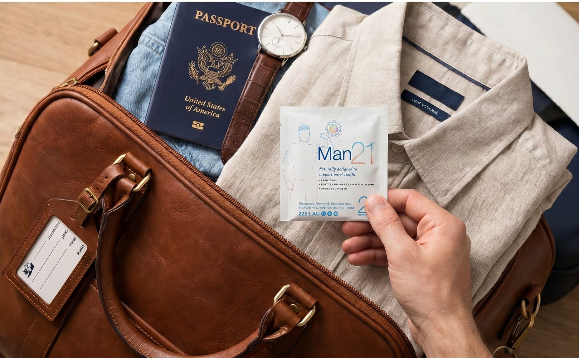 Man21 Travel Pack - 7 servings - Natural Health by Meah