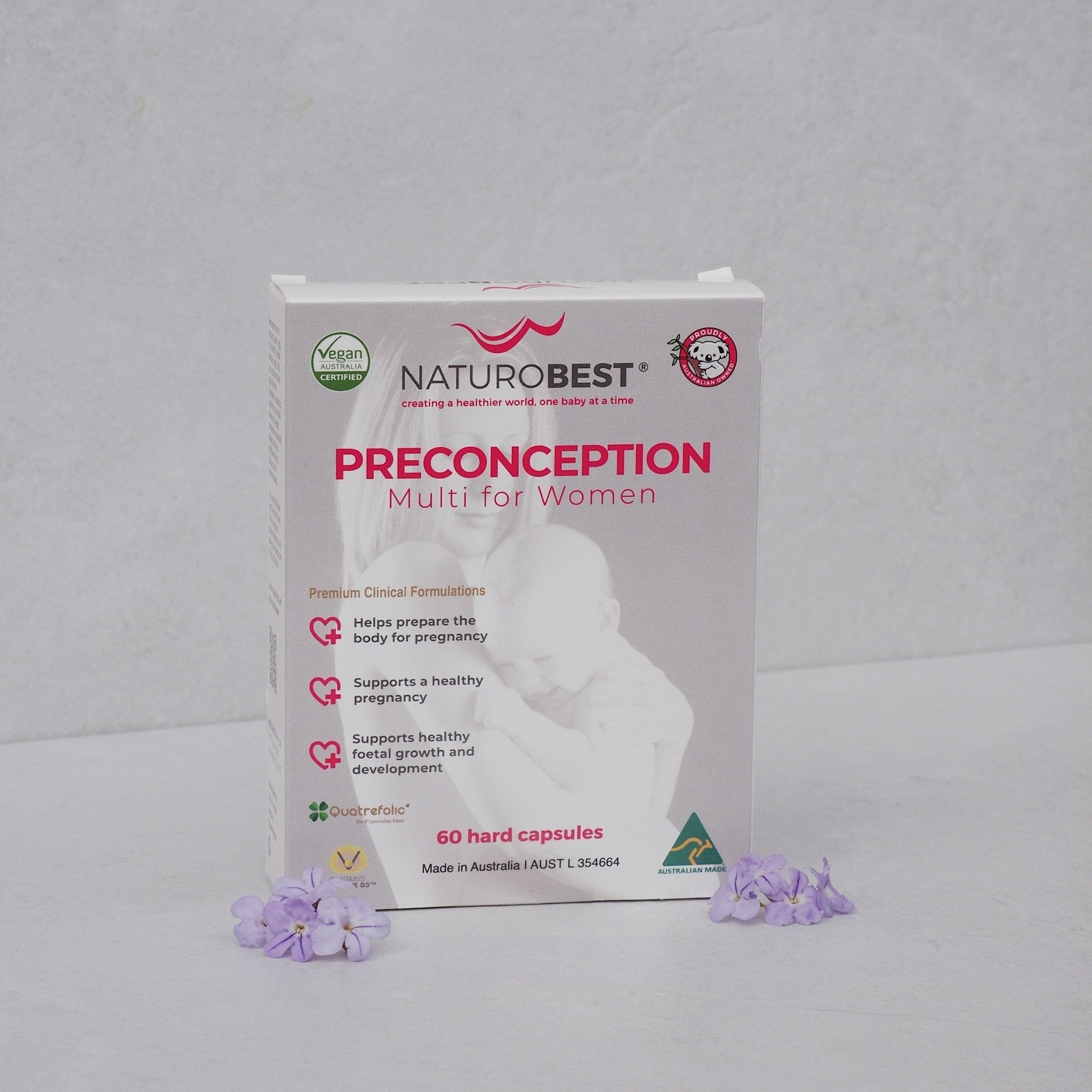Preconception Multi - NaturoBest 60 Caps - Natural Health by Meah
