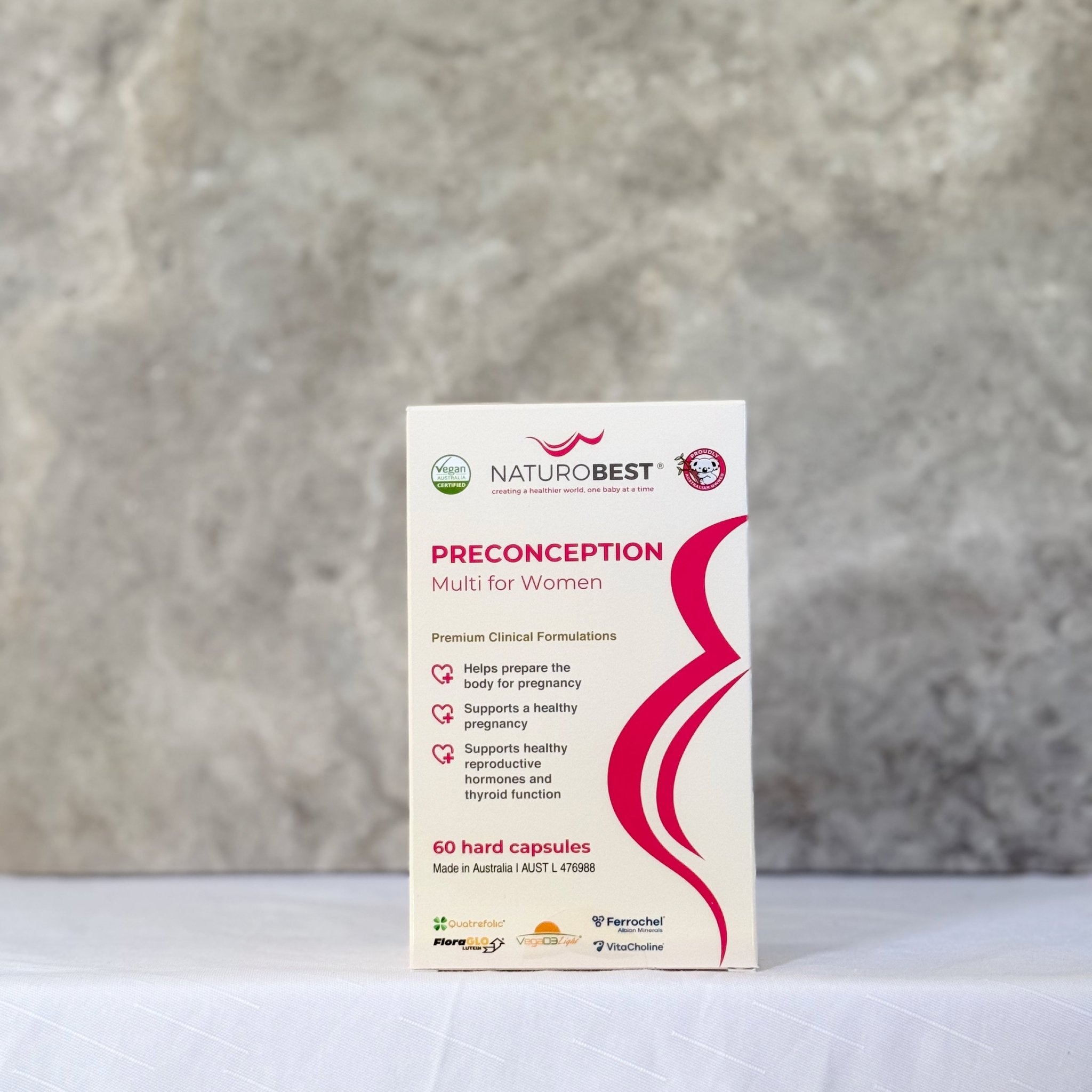 Preconception Multi - NaturoBest 60 Caps - Natural Health by Meah