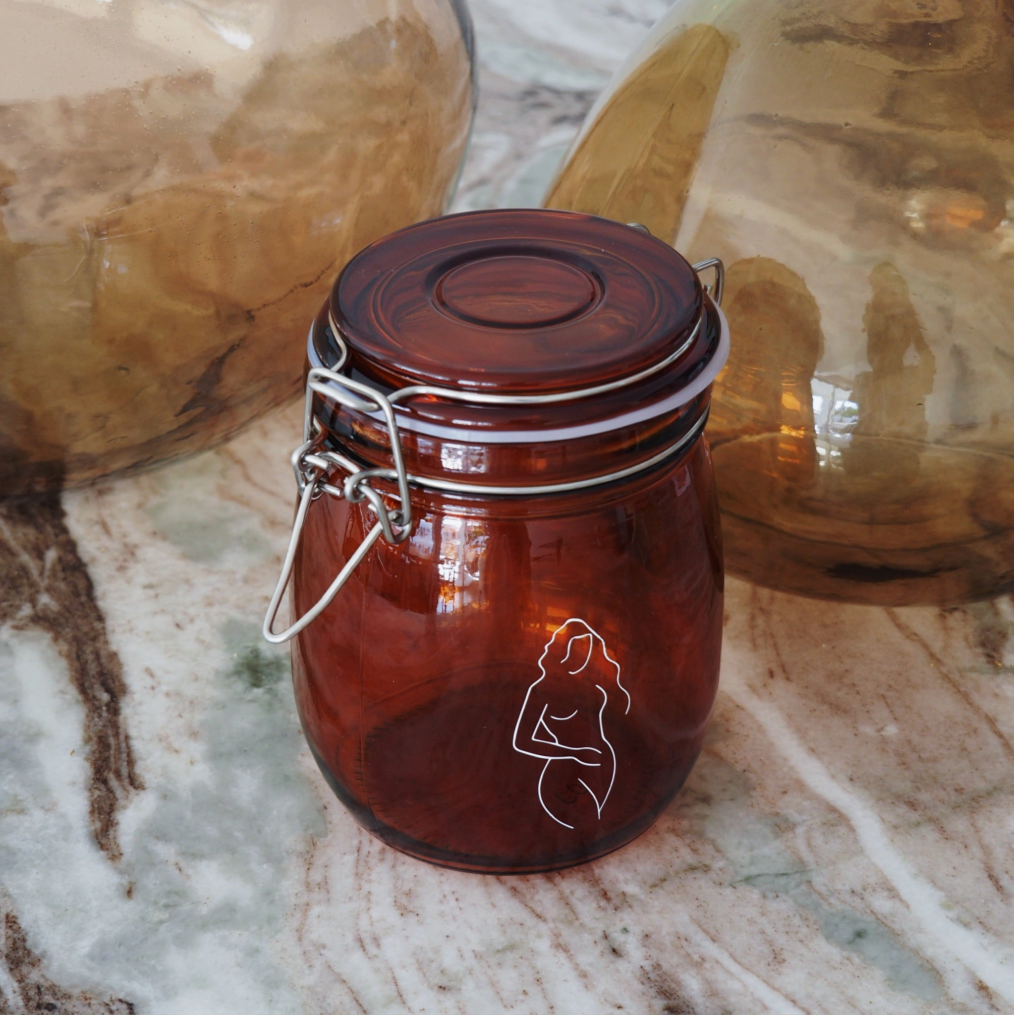 Refillable Glass Jar - Natural Health by Meah