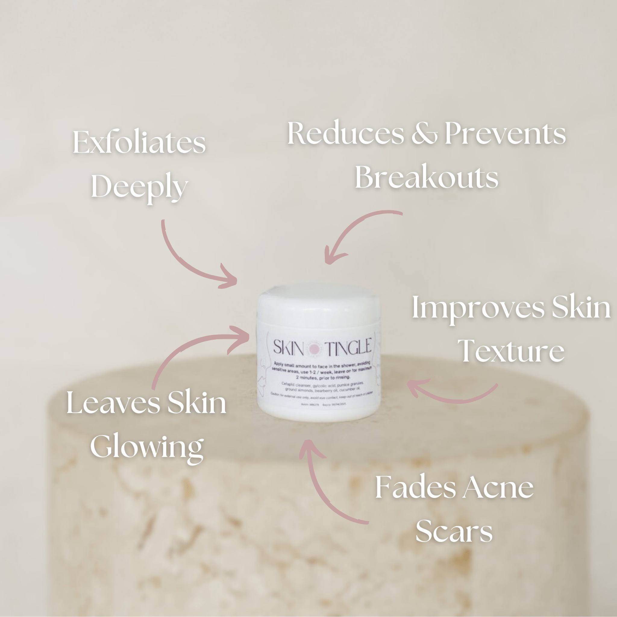 Skin Tingle Exfoliant - Natural Health by Meah
